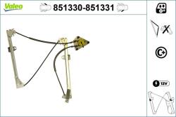 VALEO Mecanism actionare geam VALEO 851331 (851331)