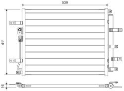 VALEO Condensator, climatizare VALEO 822700 (822700)