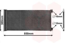VAN WEZEL Condensator, climatizare VAN WEZEL 43015702 (43015702)