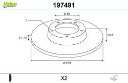 VALEO Disc frana VALEO 197491 (197491)