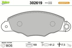 VALEO set placute frana, frana disc VALEO 302619 (302619)