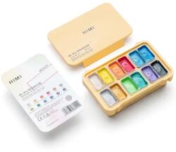 HIMI Twin Cup gouache festék készlet, metál - 12 db, yellow