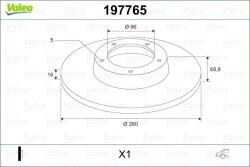 VALEO Disc frana VALEO 197765 (197765)