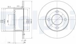 DELPHI Disc frana DELPHI BG2747 (BG2747)