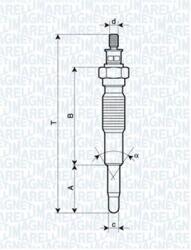 Magneti Marelli Bujie incandescenta MAGNETI MARELLI 062900077304 (062900077304)