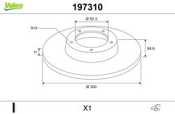 VALEO Disc frana VALEO 197310 (197310)