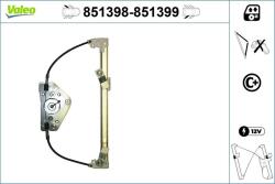 VALEO Mecanism actionare geam VALEO 851399 (851399)
