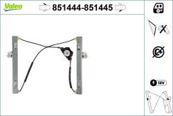 VALEO Mecanism actionare geam VALEO 851444 (851444)