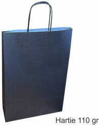 Paper Craft Pungi hartie NEGRE - 3 sticle vin, 26x39x8 cm, set 30 buc