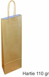 Paper Craft Pungi hartie AURII - 1 sticla vin, 14x39x8 cm, set 30 buc