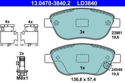 ATE set placute frana, frana disc ATE Ceramic 13.0470-3840.2 (13.0470-3840.2)
