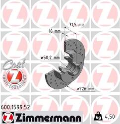 ZIMMERMANN Disc frana ZIMMERMANN SPORT Z 600.1599. 52 (600.1599.52)