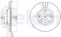 DELPHI Disc frana DELPHI BG2697 (BG2697)