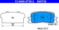 ATE set placute frana, frana disc ATE 13.0460-5738.2 (13.0460-5738.2)