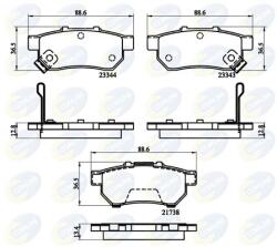 COMLINE set placute frana, frana disc COMLINE CBP32146 (CBP32146)