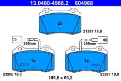 ATE set placute frana, frana disc ATE 13.0460-4968.2 (13.0460-4968.2)