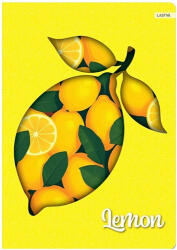 Lastva Füzet, LASTVA Neon Fruits Lemon, A5, 52 lapos, vonalas (FLNFLA552V)