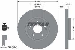 TEXTAR Disc frana TEXTAR PRO 92322903 (92322903)