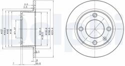 DELPHI Disc frana DELPHI BG2691 (BG2691)