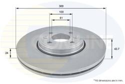 COMLINE Disc frana COMLINE ADC1556V (ADC1556V)