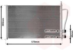 VAN WEZEL Condensator, climatizare VAN WEZEL 18005328 (18005328)