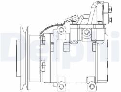 DELPHI Compresor, climatizare DELPHI CS20524 (CS20524)