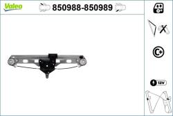 VALEO Mecanism actionare geam VALEO 850989 (850989)