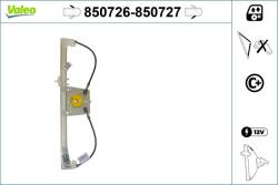 VALEO Mecanism actionare geam VALEO 850727 (850727)