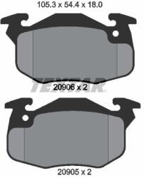 TEXTAR set placute frana, frana disc TEXTAR 2090602 (2090602)