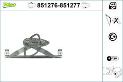 VALEO Mecanism actionare geam VALEO 851276 (851276)
