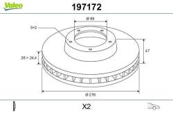 VALEO Disc frana VALEO 197172 (197172)