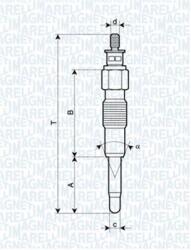 Magneti Marelli Bujie incandescenta MAGNETI MARELLI 062900040304 (062900040304)