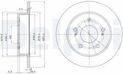 DELPHI Disc frana DELPHI BG3248 (BG3248)