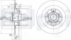 DELPHI Disc frana DELPHI BG3686 (BG3686)
