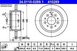 ATE Disc frana ATE 24.0110-0289.1 (24.0110-0289.1)