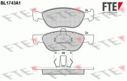 FTE set placute frana, frana disc FTE 9010327 (9010327)