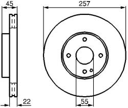 Bosch Disc frana BOSCH 0 986 478 638 (0 986 478 638)