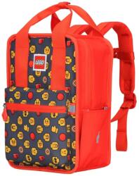 LEGO® Rucsac Casual LEGO Tribini Fun Small - design Heads and Cup - rosu (LG-20127-1932)