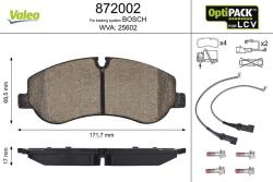 VALEO set placute frana, frana disc VALEO OPTIPACK for LCV 872002 (872002)