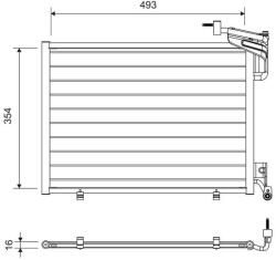 VALEO Condensator, climatizare VALEO 822762 (822762)