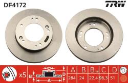 TRW Disc frana TRW DF4172 (DF4172) - automobilus