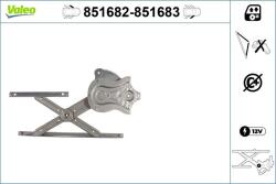 VALEO Mecanism actionare geam VALEO 851682 (851682)