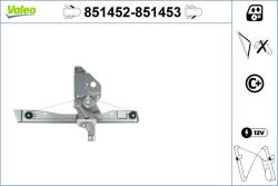 VALEO Mecanism actionare geam VALEO 851452 (851452)