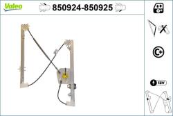 VALEO Mecanism actionare geam VALEO 850925 (850925)