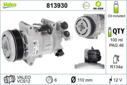 VALEO Compresor, climatizare VALEO RE-GEN REMANUFACTURED 813930 (813930)