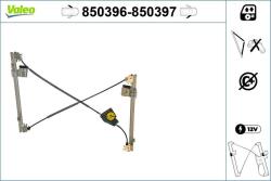 VALEO Mecanism actionare geam VALEO 850397 (850397)