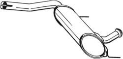 BOSAL Toba esapamet intermediara BOSAL 200-729 (200-729)