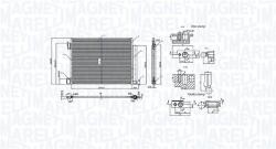 Magneti Marelli Condensator, climatizare MAGNETI MARELLI 350203101500 (350203101500) - automobilus