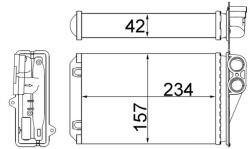 MAHLE Schimbător de căldură, încălzire habitaclu MAHLE BEHR AH 248 000S (AH 248 000S)