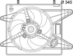 MAHLE Ventilator, radiator MAHLE BEHR *** PREMIUM LINE *** CFF 139 000P (CFF 139 000P)